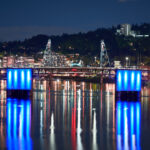 Morrison Bridge Lights for PDXWLF 2023