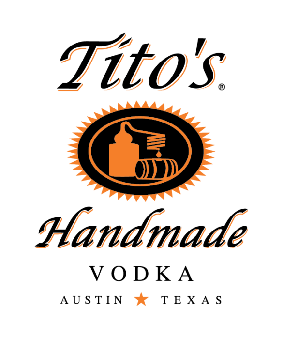 Black and Orange logo for Tito's Handmade Vodka
