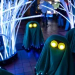 Roaming costumed creatures: Butteyes at World Trade Center