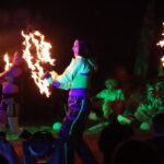 Fire Show: The Great Green Fire Show at Pioneer Courthouse Square